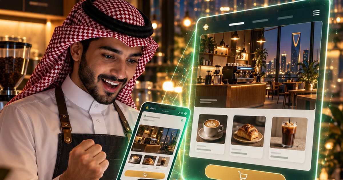 صاحب مقهى سعودي يرى موقع مقهاه على جواله